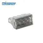 10 шт 773-108 быстрый соединитель 6 контактов Push-in разъем 2,5 мм кабель 773 Тип Клеммная колодка распределительная коробка провода электрические соединители