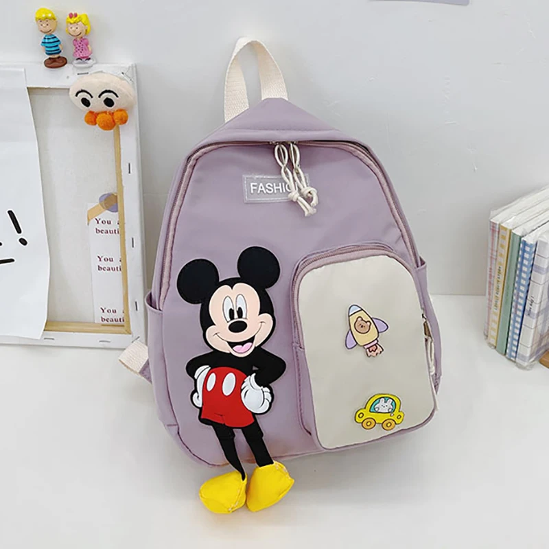 Детский рюкзак Disney милый школьный ранец с мультяшным Микки Маусом для детского