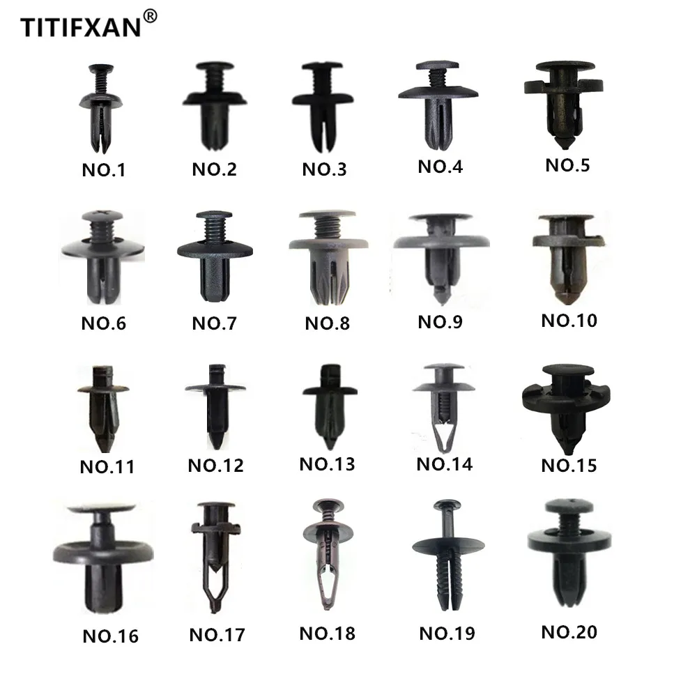 100 шт. автомобильный бампер крыло пластиковые Заклепки Крепеж для Renault VW Nissan Honda