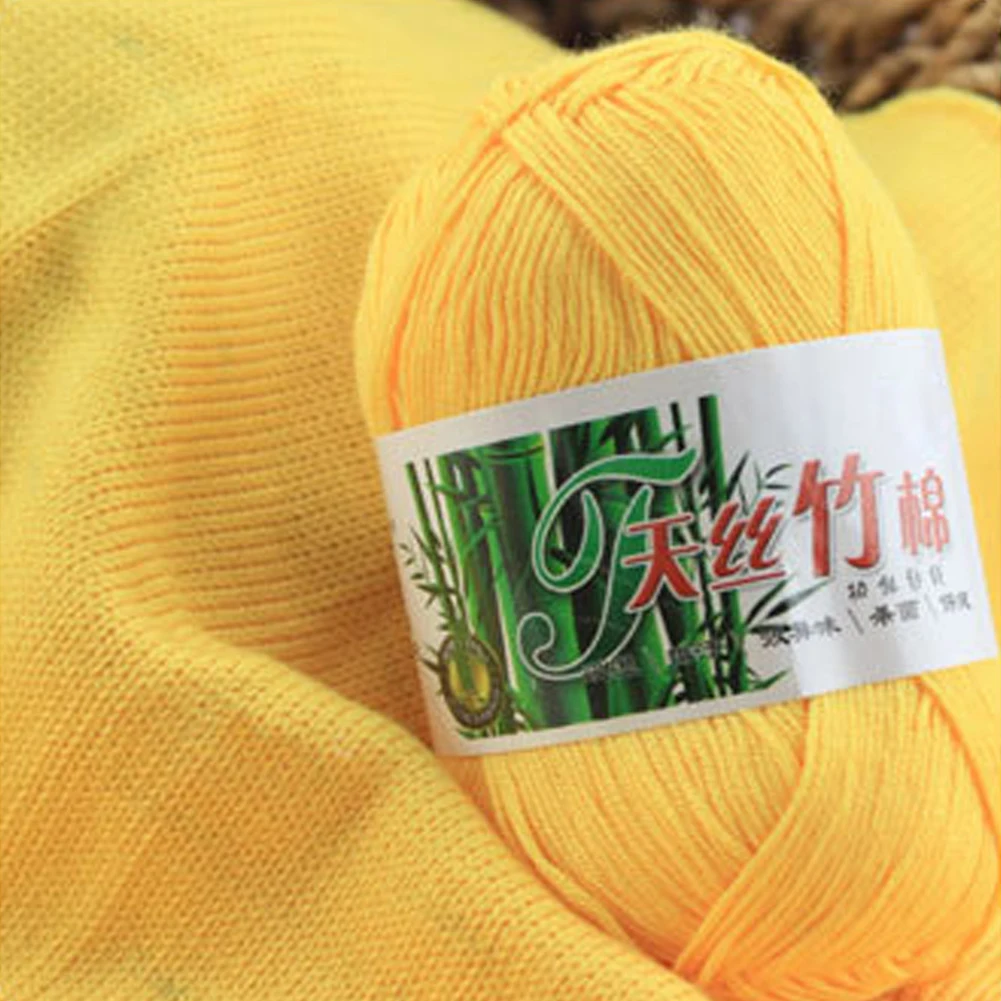 Chicken yellow WITUSE 11,11, акция, распродажа, 21 цвет, мягкая натуральная шерстяная хлопковая пряжа для одежды, свитер, ручная вязка, моток, вязание крючком - Цвет: Chicken yellow