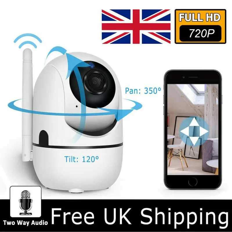 

720P HD Wireless WiFi Mobile Phone Cloud Remote Monitoring Camera IP Security Indoor CCTV Monitor 360° Panoramic Image