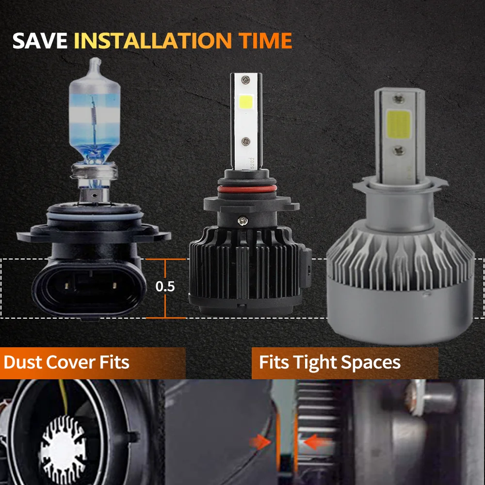 Лампы головного света N2S H8 H9 H10 48 В 200 лм для golf 6 7 bmw f10 e39 Benz w203 suzuki samurai 1 комплект