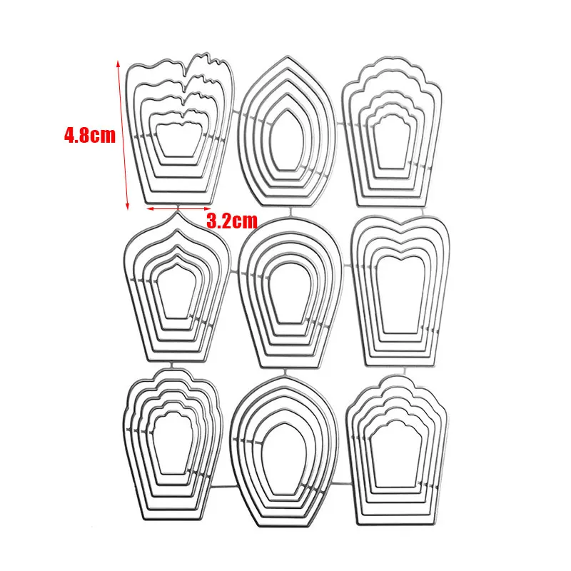 45pcs Flowers Pattern Cutting Dies Metal Template For Scrapbooking Stencil DIY Album Cards Envelopes Decoration | Дом и сад