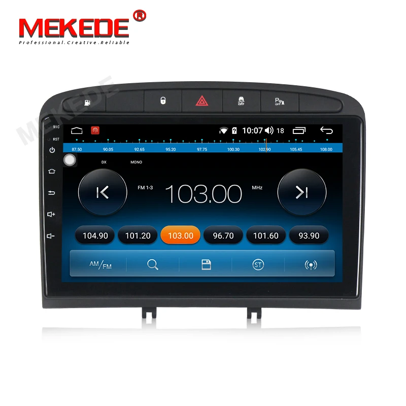 MEKEDE 9853 4G LTE Android 9 4 Гб 64 ГБ Автомобильный мультимедийный плеер для peugeot 408 для peugeot 308 308SW аудио Радио стерео головное устройство
