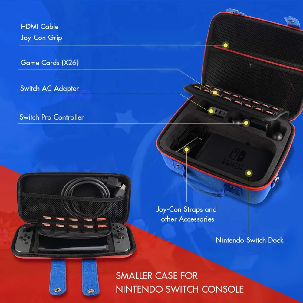 

Hard Storage Bag Protective Carrying Case for Nintendo Switch NS Accessories Travel Storage Carrying Case