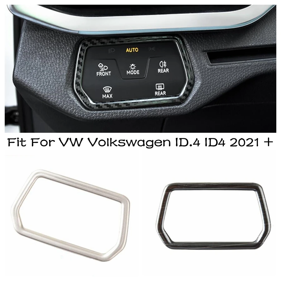 

Lapetus Head Light Lamp Switch Panel Headlight Button Cover Trim Garnish Molding Frame 1PCS For VW Volkswagen ID.4 ID4 2021 2022