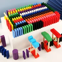 120 pieces standard game domino childrens early education wooden educational toy domino building block ki tdomino toy 12colors