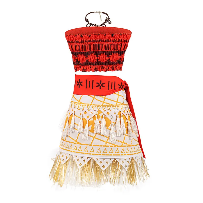 Костюм принцессы Моаны комплект с юбкой маскарадный костюм для маленьких