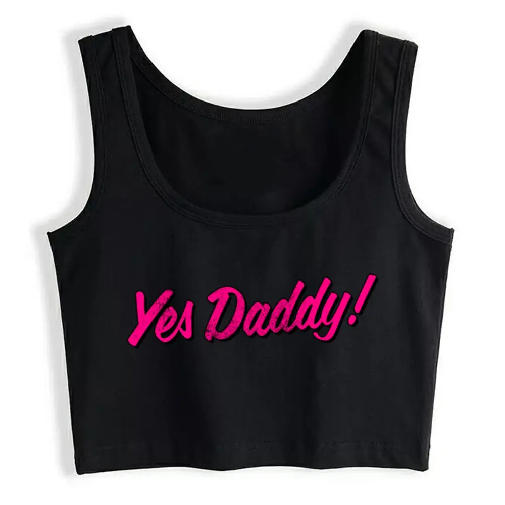 Кроп Топ женский Yes Daddy Графический Ap Ddlb Ddlg БДСМ летние белые хлопковые топы для