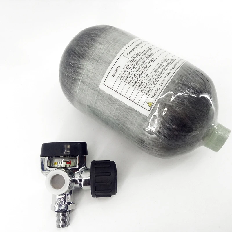 2L D1 Acecare 2L HPA углеродное волокно Пейнтбольный бак Pcp воздушный пистолет 4500PSI охотничий цилиндр PCP воздушная винтовка/страйкбол ВВС Кондор с клапаном - Цвет: 2L D1