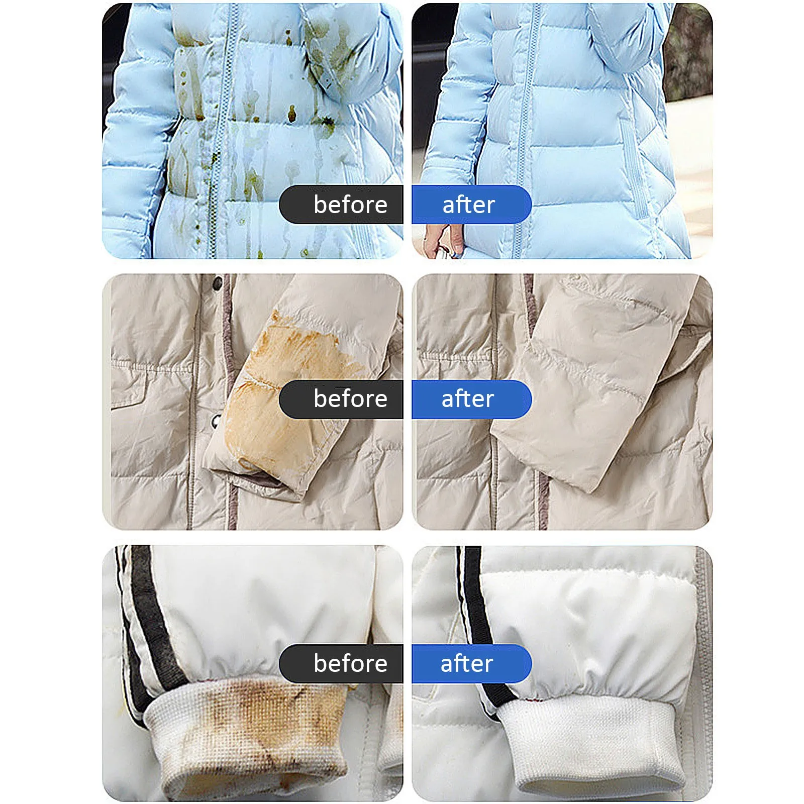 200ML Foam Cleaner Clothing Cleaning Down Jacket Dry Carpet Curtain Mattress Agent Free Washing Cleaners | Дом и сад