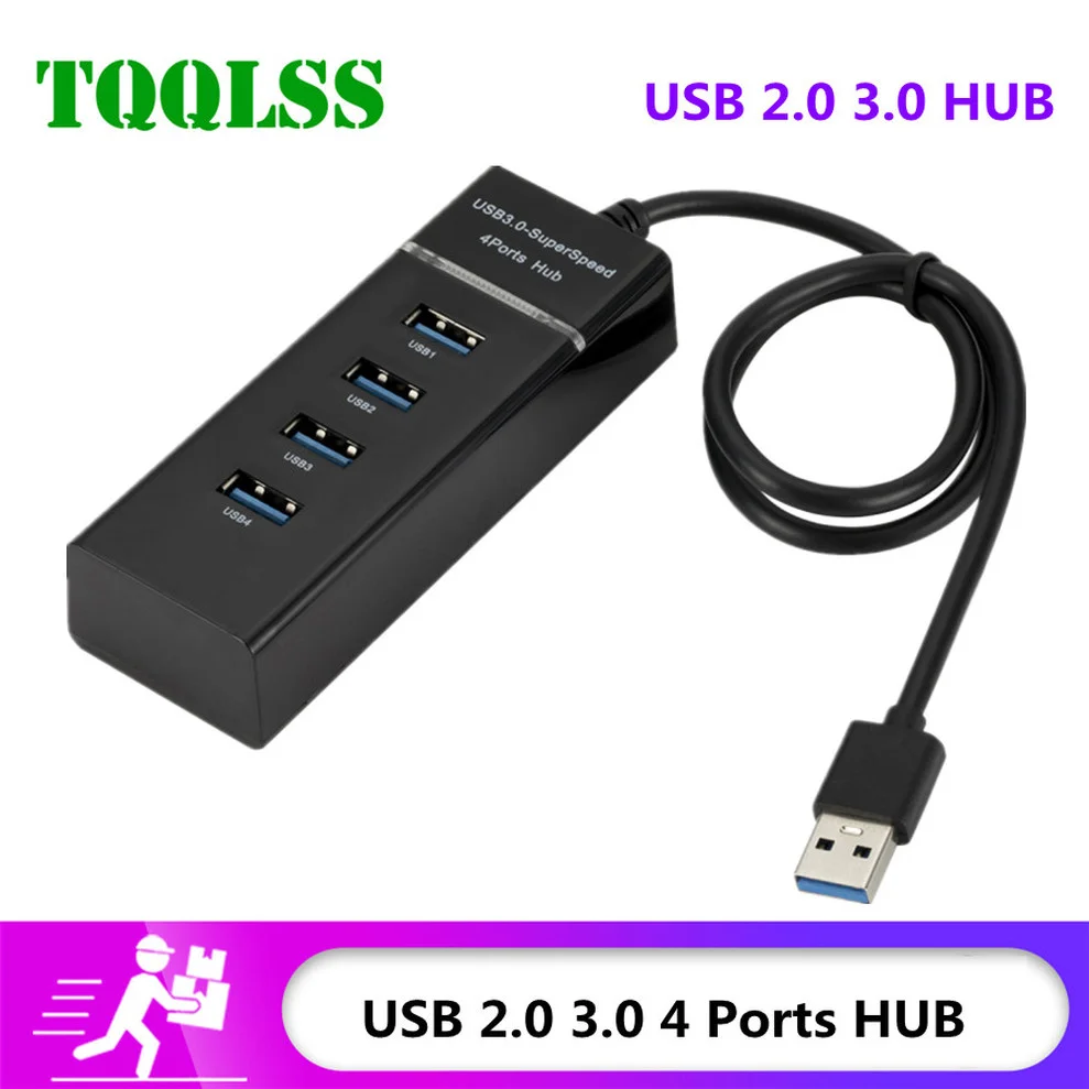 

Адаптер USB 2,0 для настольных ПК, ноутбуков, 4 порта
