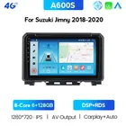 Автомобильная стерео-система для Suzuki JIMNY 2018 2019 2020 Octa Core Carplay Android 10,0 автомобильный DVD GPS-навигатор плеер без осадки головное устройство радио