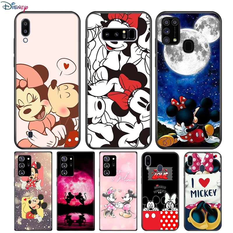 

LOVE Mickey And Minne For Samsung Galaxy Note 20 10 9 8 Plus Ultra Lite M31 M31S M10 M20 M02 M30 M40 Soft Phone Case