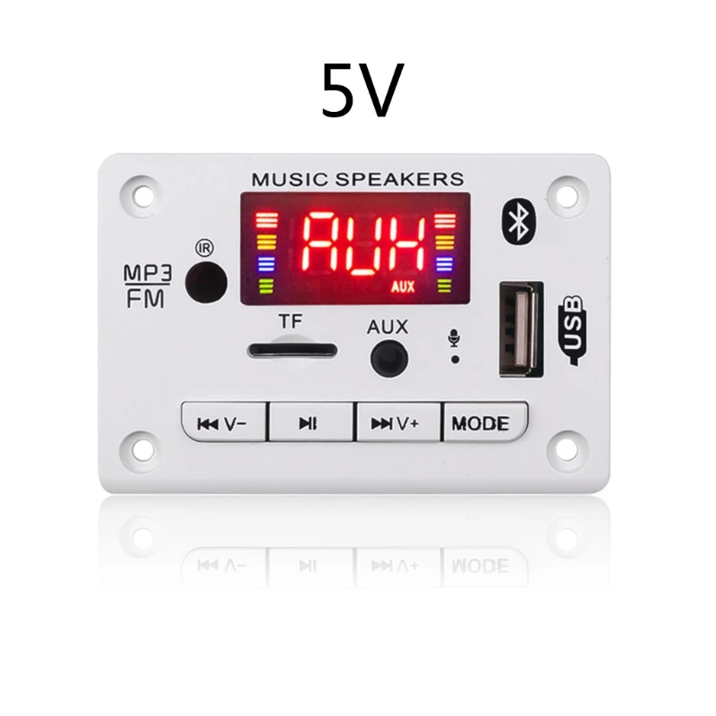 MP3 декодер плата Bluetooth Автомобильный FM-радио модуль поддерживает FM TF USB AUX рекордер