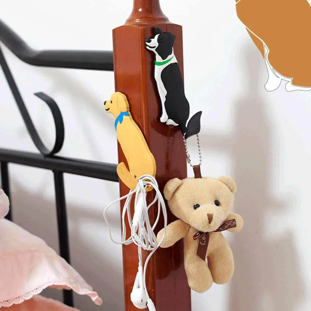 Настенный крючком держатель для ключей в виде Милого Животного съемные кухонные