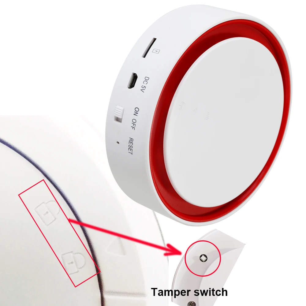 Wofea Tuya Wifi GSM вспышка стробоскоп охранная сигнализация 110 дБ звук и светильник SMS автоматический набор приложение push работа с alexa google home
