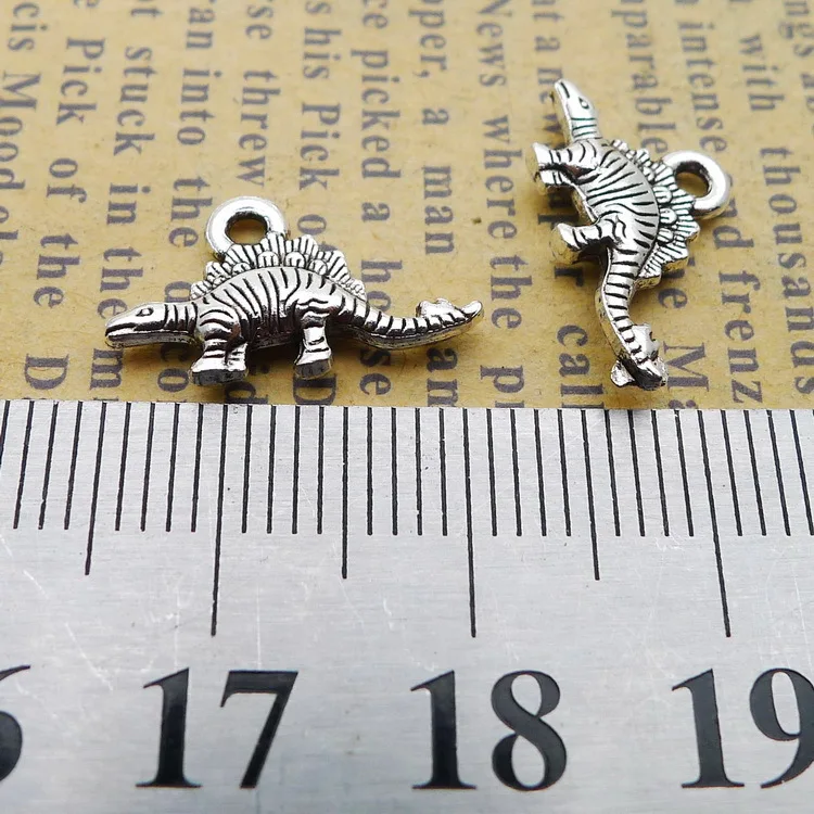 

9 * 16mm 0.8G Alloy Small Dinosaur antique charm Pendant ornament Jewelry Accessories 100pcs/Bag