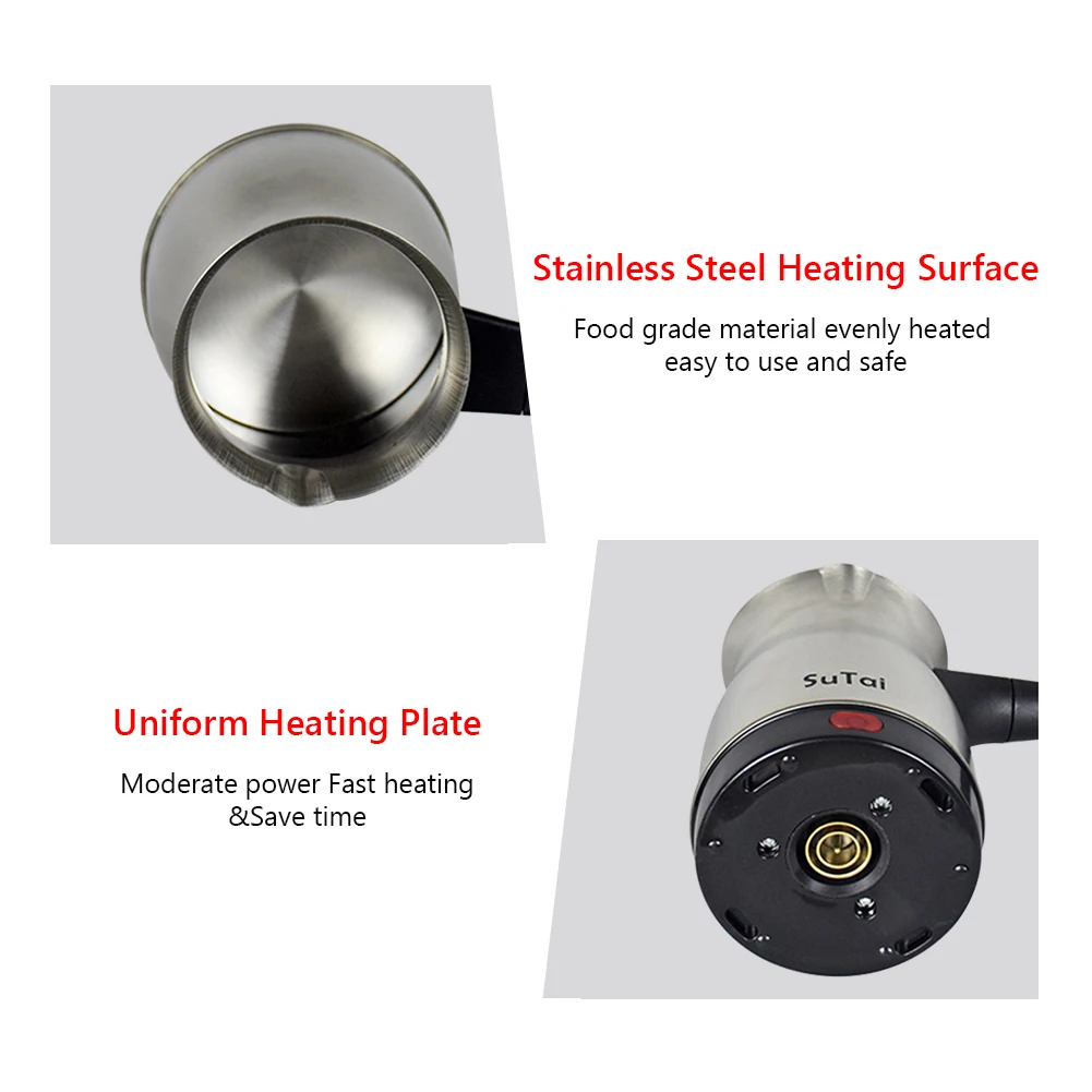 

500ml Mini Coffee Maker Electric Pot 800W Tea Milk Warmer Machine Espresso Boiled Hot Chocolate Milk Pot Machine Tea Kettle