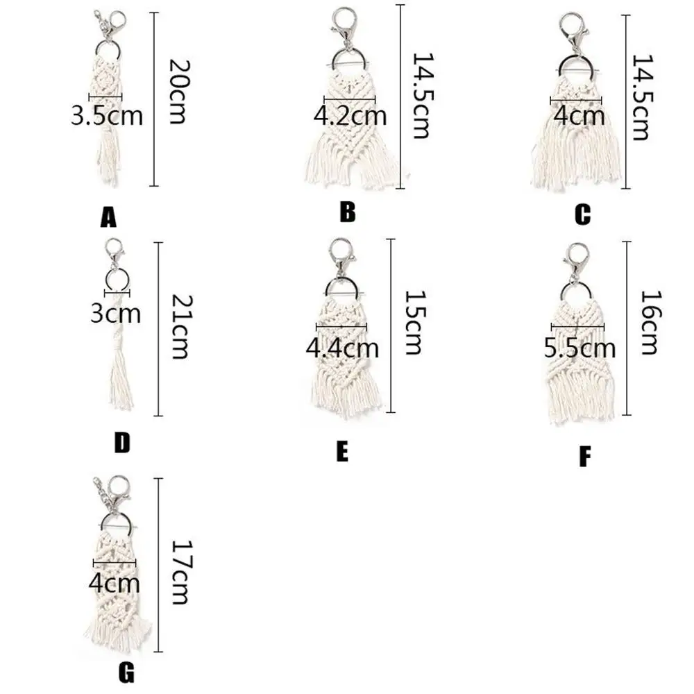 Новый Винтажный хлопковый брелок с кисточками для ключей держатель поясной
