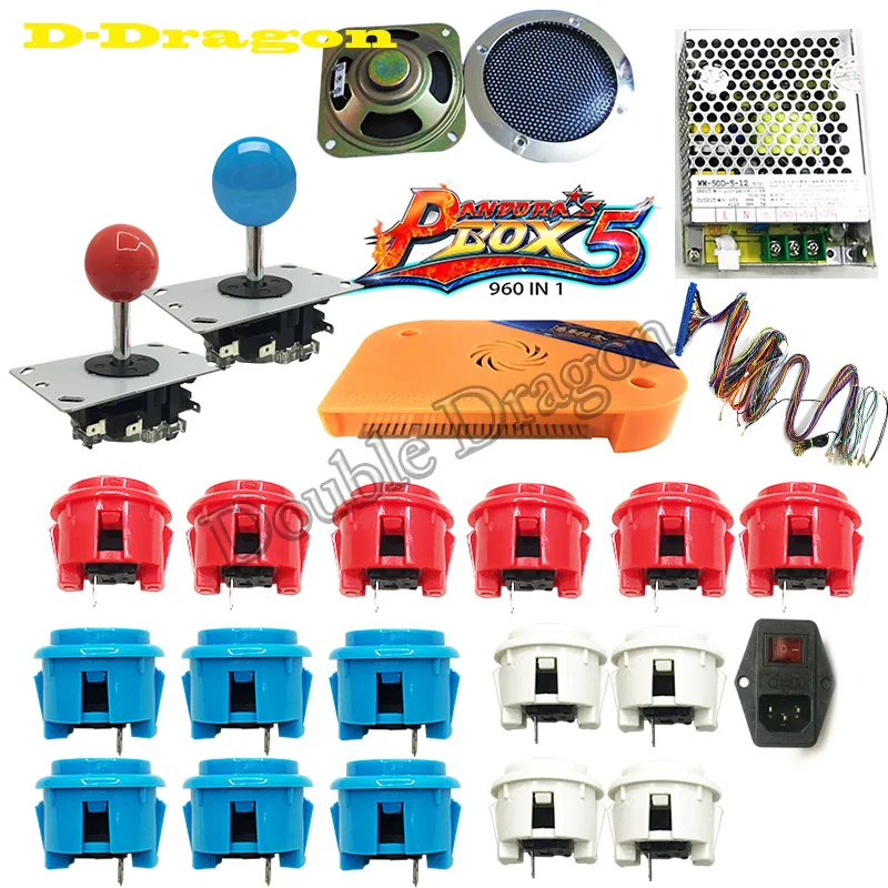 Pandora Box 5/9 960 в 1 обновленная версия VGA и HDMI выход копия sanwa obsf 30 Кнопка для DIY аркадных