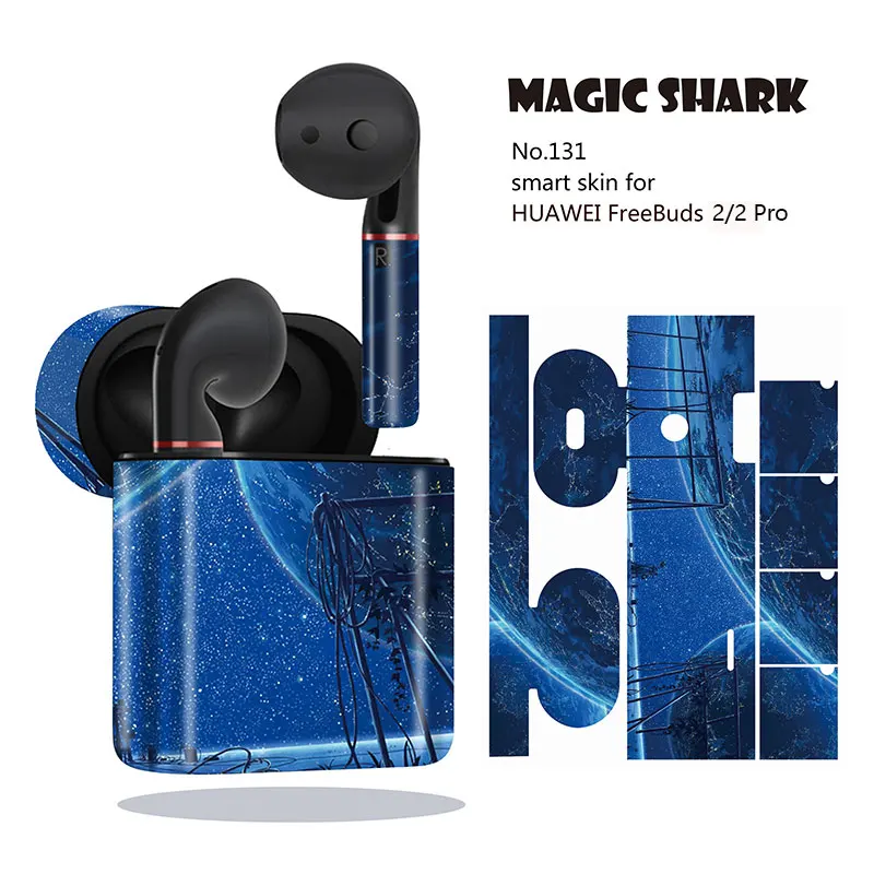 

Magic Shark Dreamy Star Sky Earphone Skin Wrap Case Cover Sticker Film HUAWEI Freebuds 2 2Pro