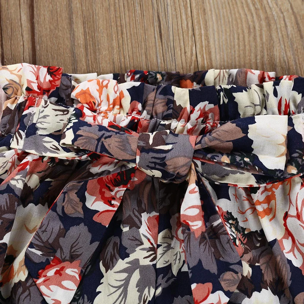 

Newborn Baby Girl Clothes Set Fashion Flower Shorts Headband Solid Color Romper Short Sleeve 3Pcs Summer Infant Clothing Outfits