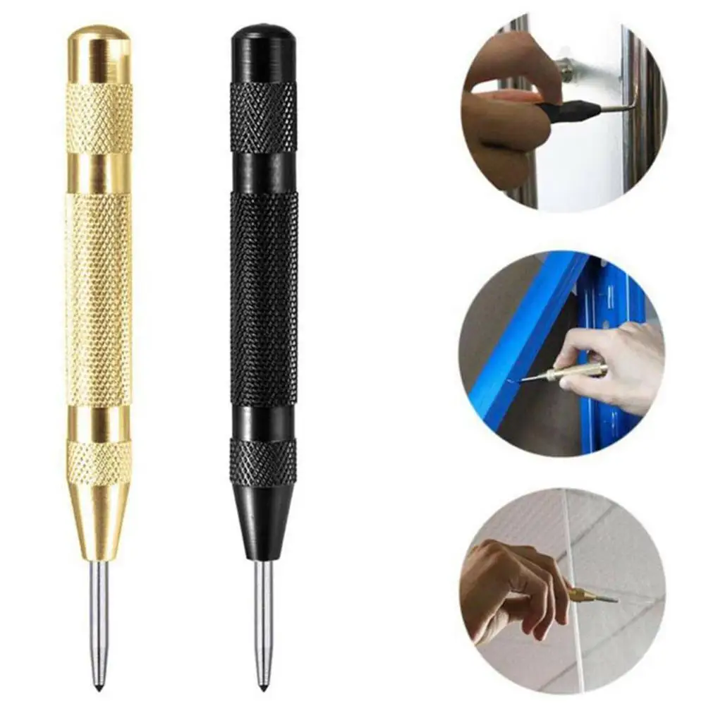

5 Inch automatic drilling tools woodworking drill electric loaded dent punch spring drills pin marker tools center metal Z4D6