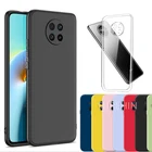 Силиконовый чехол для Xiaomi Redmi Note 9 T, Чехол 9 T, прозрачный, черный, фиолетовый, красный, синий, розовый, зеленый, мягкий чехол для Redmi NOTE 9 T, чехол