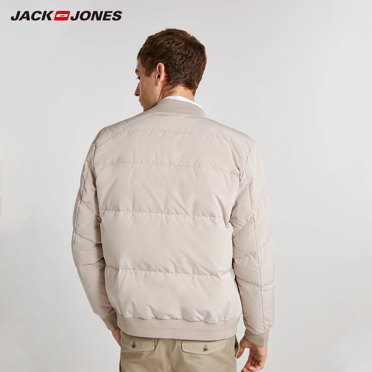 JackJones Мужская короткая баскетбольная куртка-пуховик | 218312507 одежда