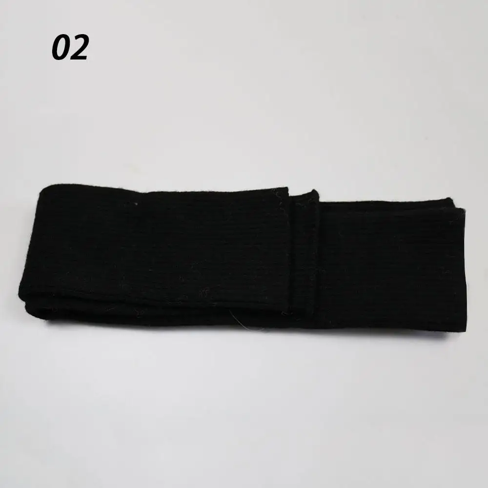 02-Black Sparsil, женские зимние кашемировые длинные перчатки, одноцветные вязаные мягкие гетры для рук, женские осенние перчатки без пальцев, перчатки длиной 60 см - Цвет: 02-Black