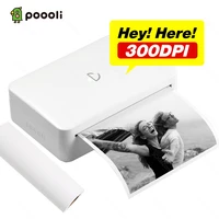 pocket poooli l3 printer 300dpi portable thermal printer 110mm mini bluetooth wireless memo notes sticker printer paper