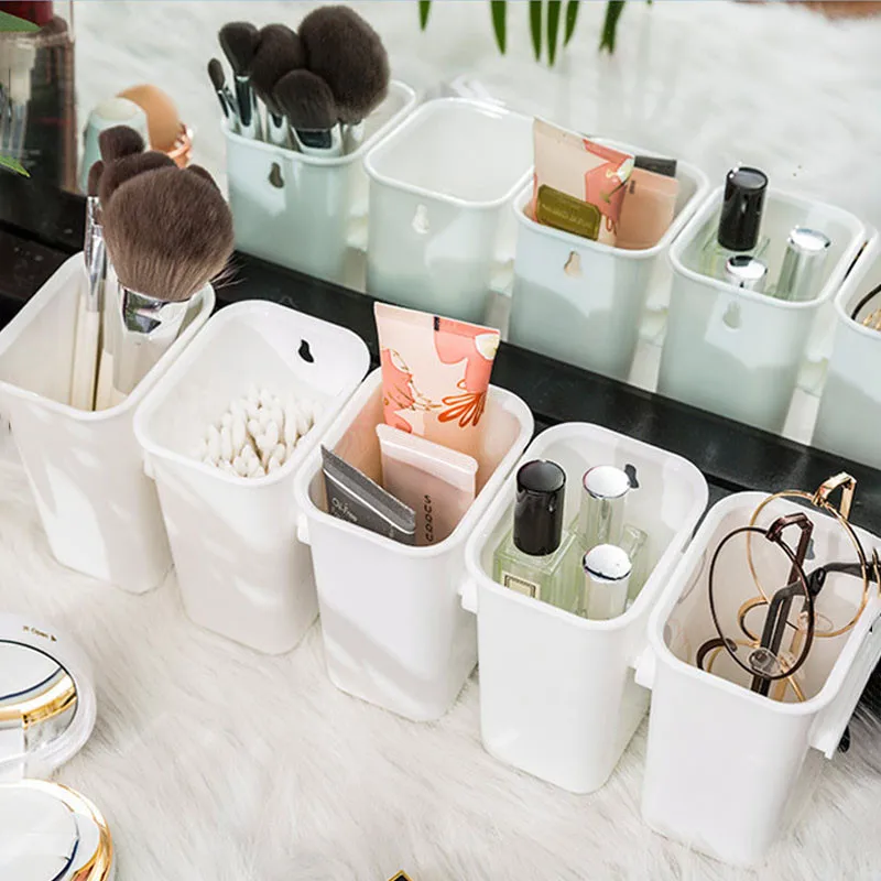 

Настенный ящик для хранения, коробка для хранения, стойка для слива в ванной комнате, настольный органайзер, контейнер для хранения еды в ку...