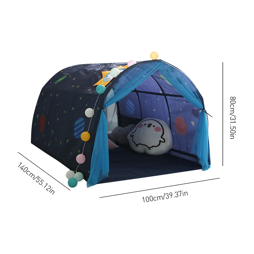 

Children Bed Tent Game House Baby Home Boy Girl Safe Large Size House Tunnel Tent Children's Bed Play Tent Toys For Toddlers Kid