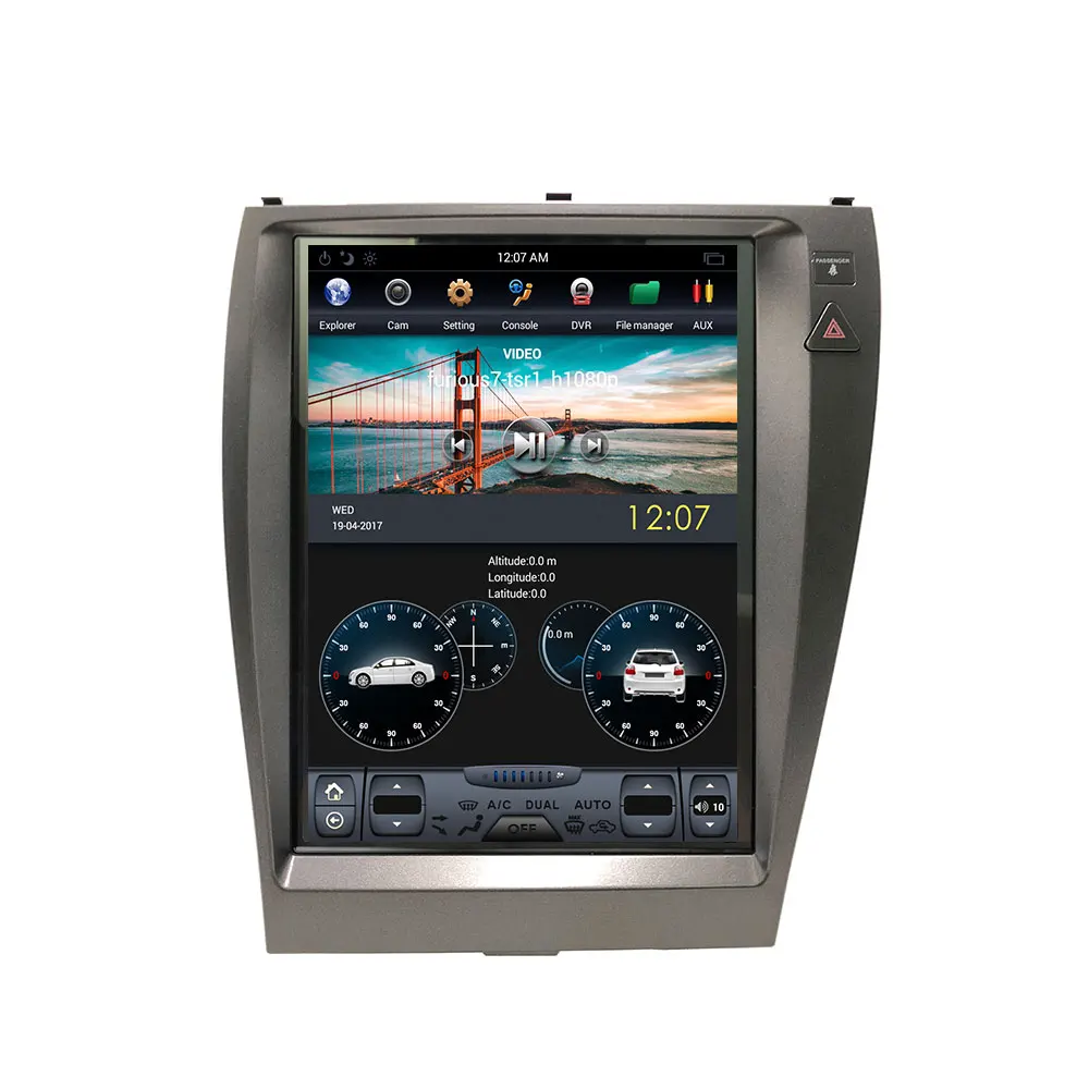 Вертикальный экран для Lexus ES350 Android 7 1 12 дюйма автомобильное радио GPS