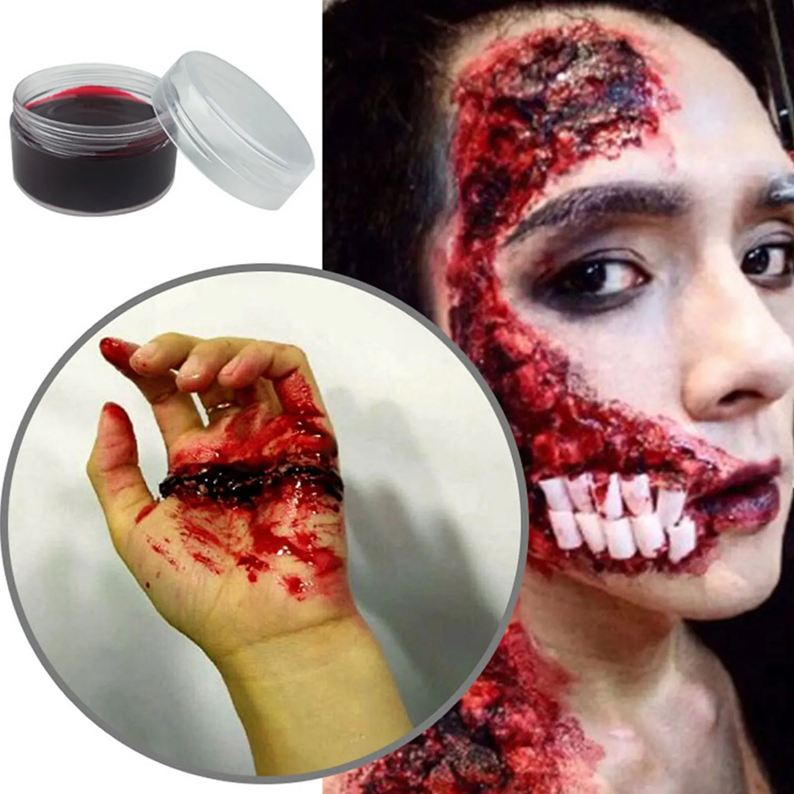 Набор для макияжа в стиле Хэллоуин искусственная косметика носа губка с лопаткой