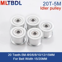 20 teeth 5m idler pulley tensioner wheel bore 568101215mm with bearing guide synchronous pulley htd5m 20t 20teeth