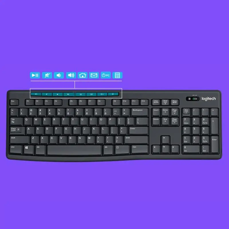 Logitech MK275 USB Беспроводная Клавиатура 1000 DPI оптическая эргономичная мышь комбо