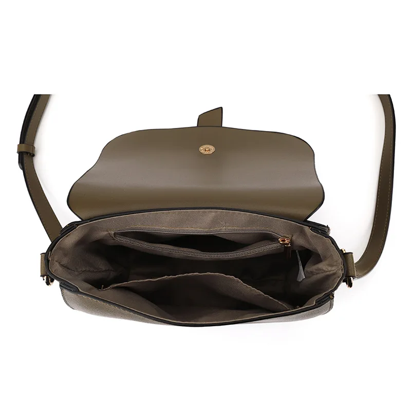 

Ladies One Shoulder Messenger Bag Fashion European And American Style Saddle Bag