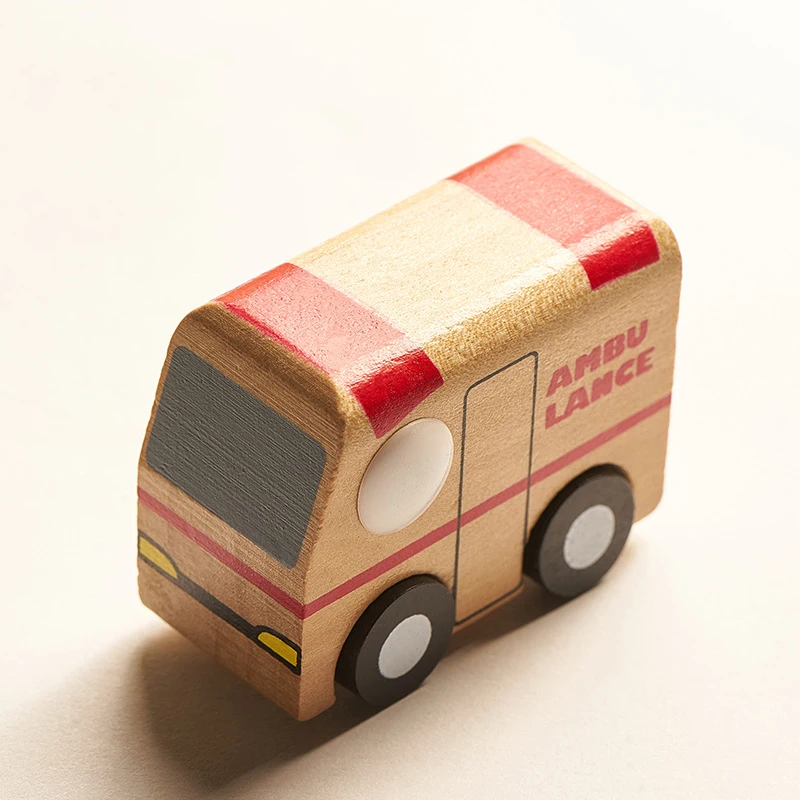 

Wooden mini car truck airplane model toy educational colorful car toy simulation car decoration gift