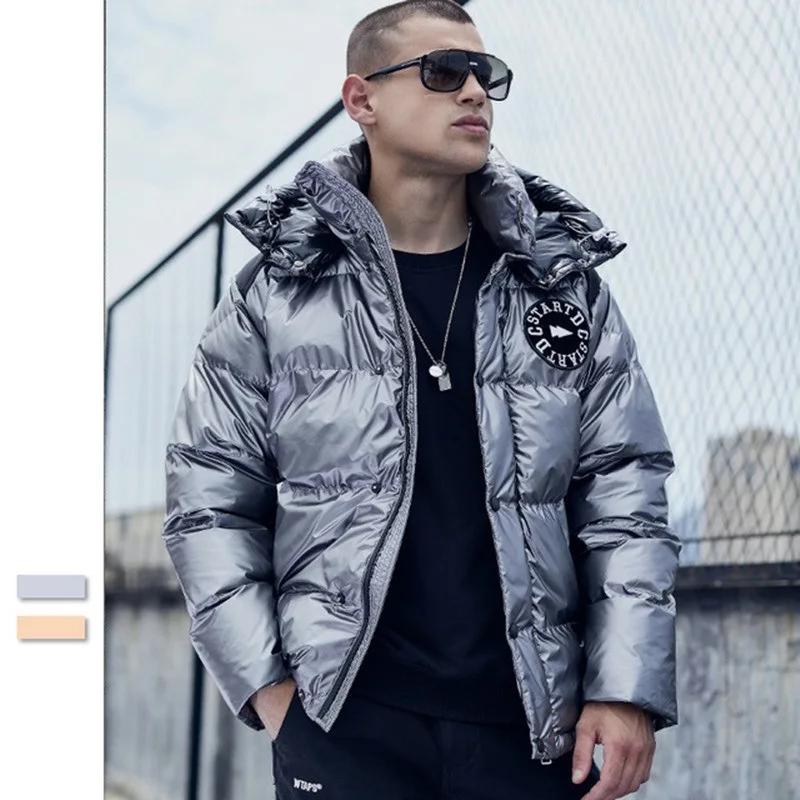 Winter Men Down New Jacket High-quality Fashionable Cotton Coat Hoody Jacket Men's Clothing