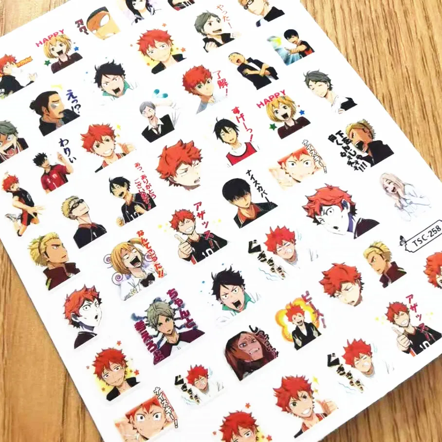 

Newest TSC 258 3D design nail art sticker decal stamping back gule DIY nail decoration wraps