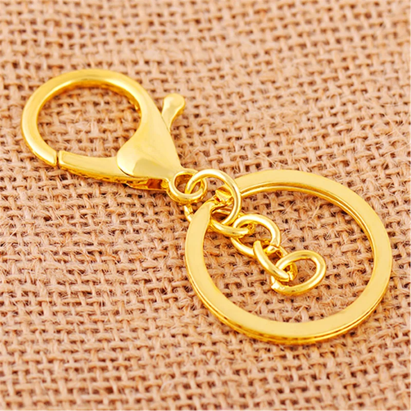 4 шт./лот кольцо для ключей 30 мм длина 68 застежка Лобстер крючок брелоки бижутерии