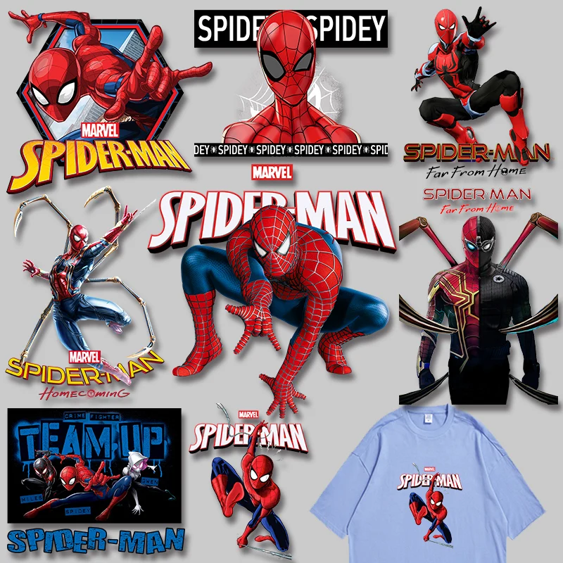 Тканевые нашивки Disney с рисунками из Фильмов Marvel термотрансферные ПВХ