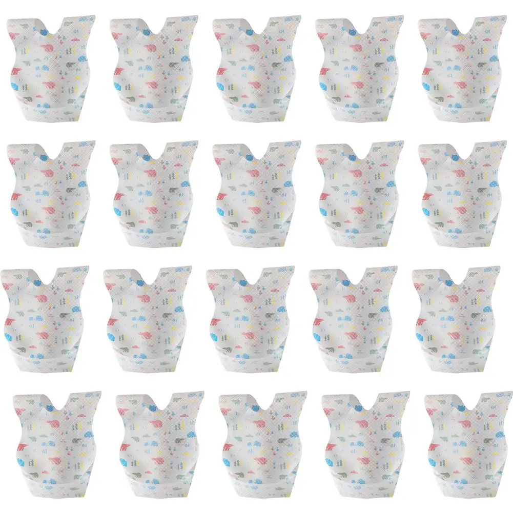 

Toddler Bibs Disposable Unisex Baby Bibs Comfortable Soft Adjustable Baby Bibs For Girls With Crumb Catcher Pocket Baby Feeding