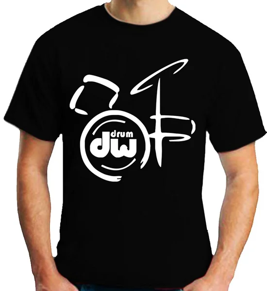 

New Short Sleeve short sleeve t-shirt High Quality Custom Printed Tops Hipster Tees DW Drum Music Instrument Logo T-Shirt