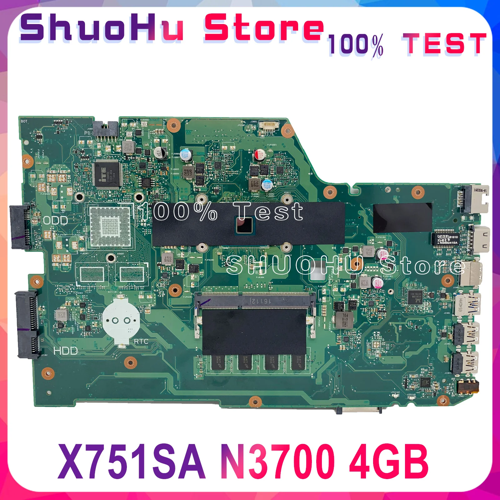 Материнская плата KEFU X751SA для ноутбука ASUS X751SJ X751SV X751S протестированная на 100%