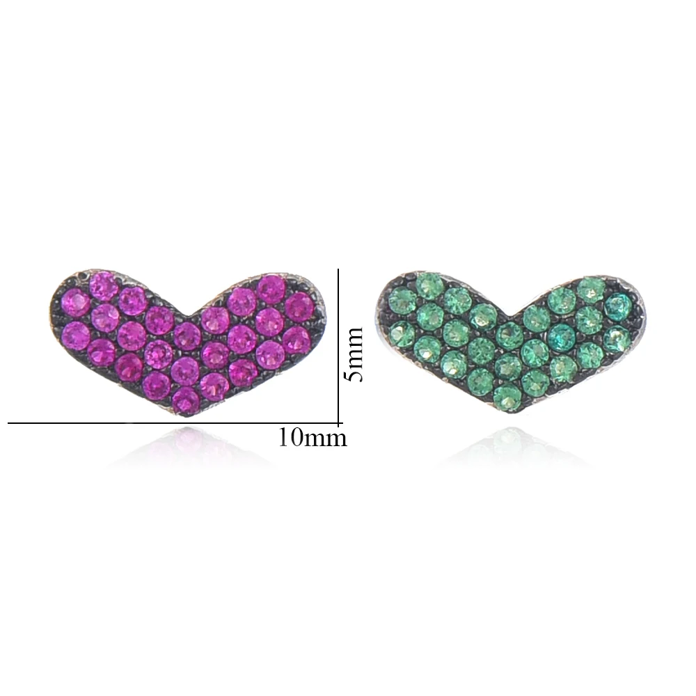 

SISCATHY Hot Cute Elegant 925 Sterling Silver Heart Earrings Jewelry for Women Girl Jewelry Bridal Wedding Party Super Best Gift