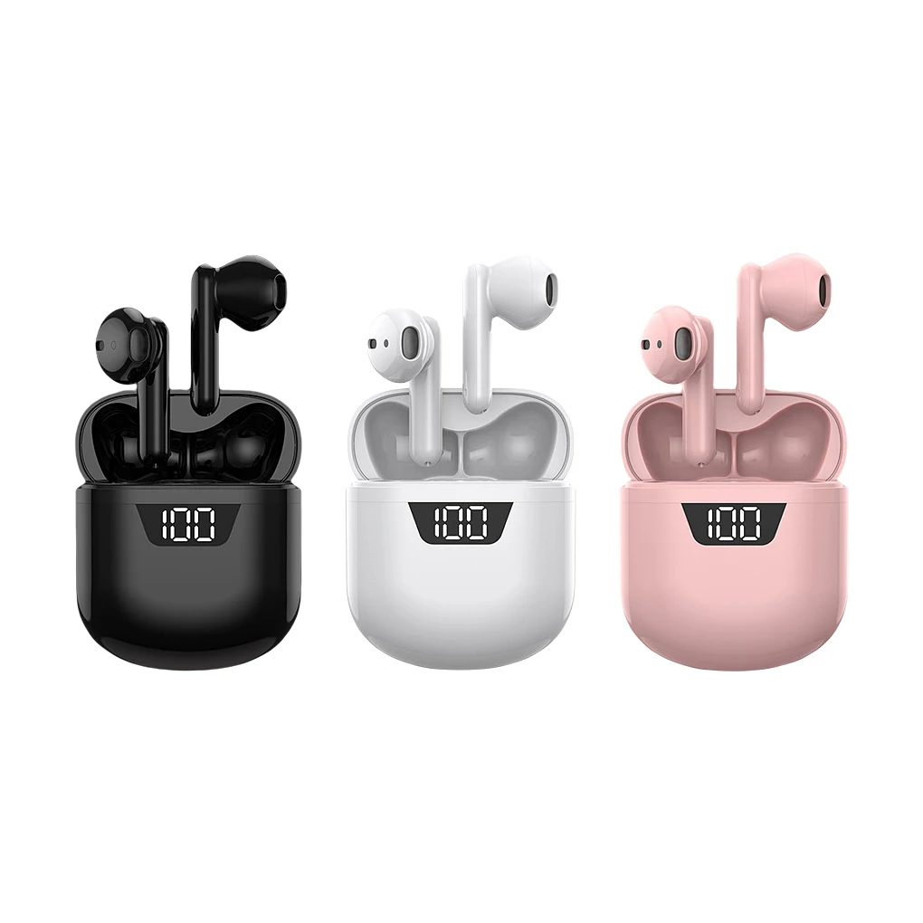 

2pcs True Wireless Earbuds Rechargeable Earphones 2.4GHz Lossless Headset Travel Running Jogging Hands-free Headphones