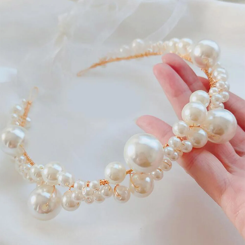 Золотая повязка на голову для невесты головной убор лоза волос невест аксессуары